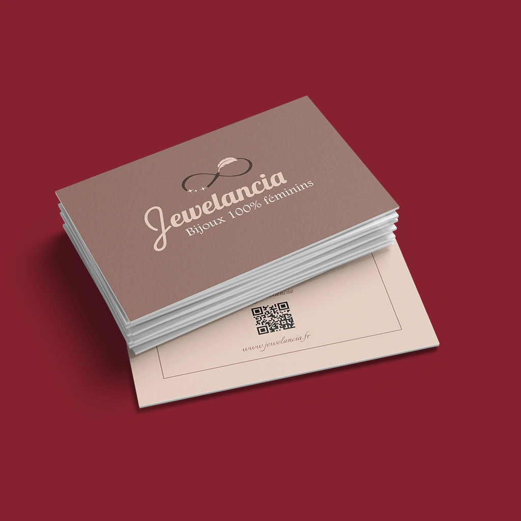 Carte de visite marque de bijoux