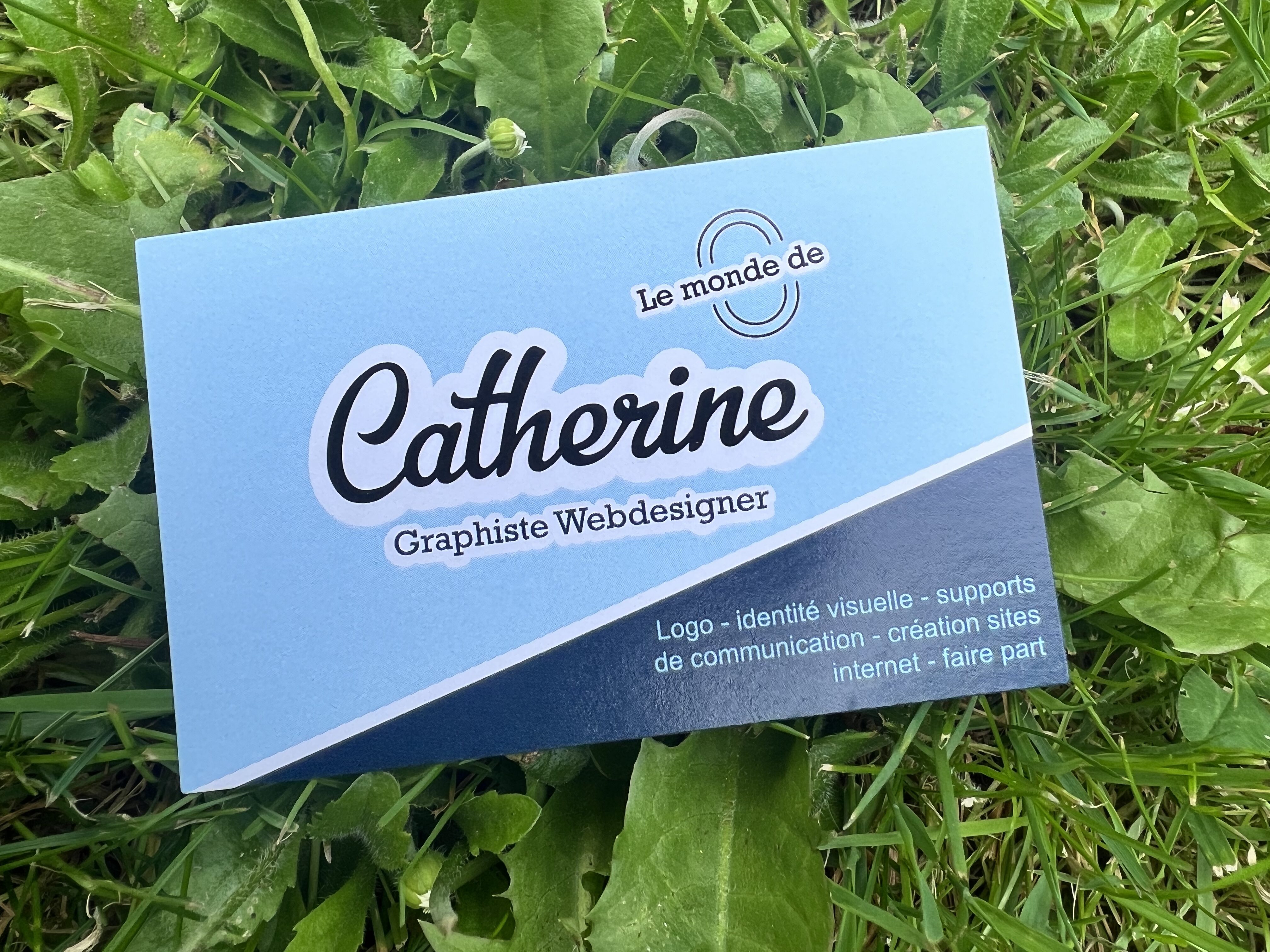 Carte de visite - Le monde de Catherine graphiste webdesigner freelance
