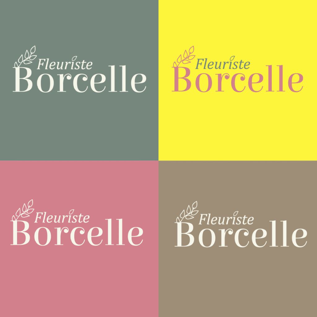 Création logo pour une fleuriste indépendante Normandie