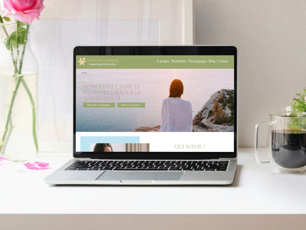 Création site internet graphiste freelance - sophrologue