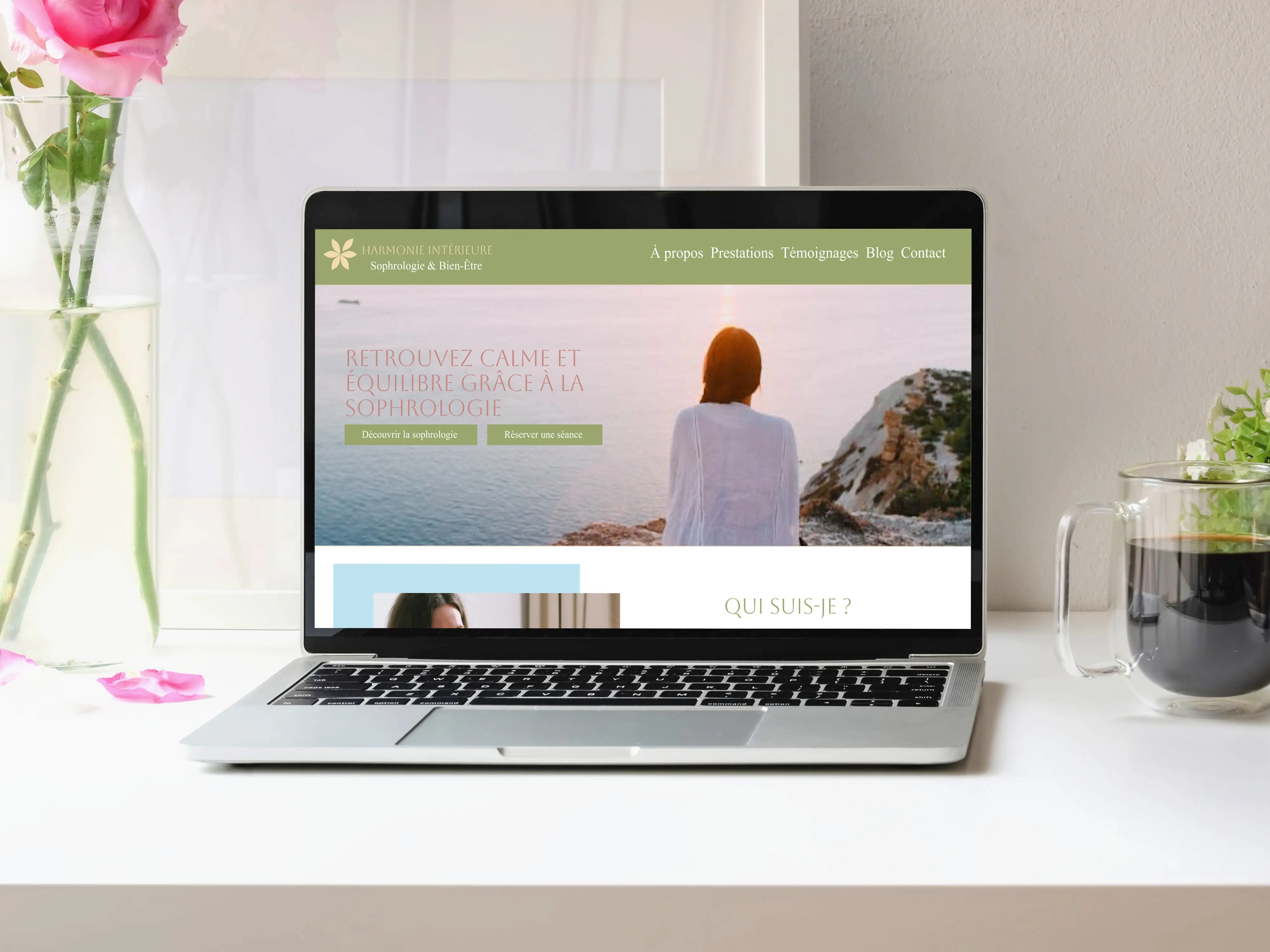 Création site internet graphiste freelance - sophrologue
